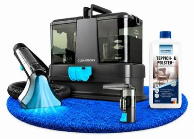 Produktbild von CLEANmaxx Teppichreiniger Kompakt inkl. 1 l EASYmaxx Teppichreiniger-Konzentrat Polster Teppichreiniger Kompakt Waschsauger Flecken - Reiniger Shampoo
