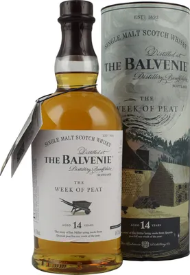 Produktbild von Balvenie 14 Years Week of Peat + Box 700ml 48,3% Vol.