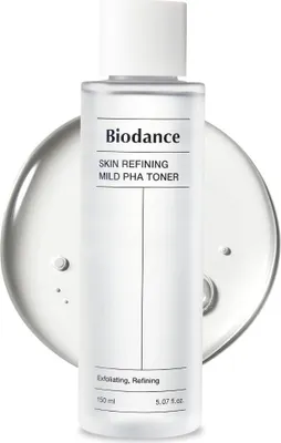 Produktbild von Biodance Skin Refining Mild PHA Toner 150ml Feuchtigkeitsspendend, Für empfindliche Haut geeignet, Sanfte Exfoliation, 8 % PHA-Säure, Stärkt die Hautbarriere