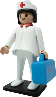 Produktbild von Plastoy Krankenpfleger-bau-spiel 25 Cm Weiß  Weiß One Size