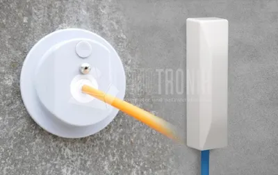 Produktbild von Lightwin FTTH einfache Mauerdurchführung + 90° Rohreinführung FTTx (80219.3)