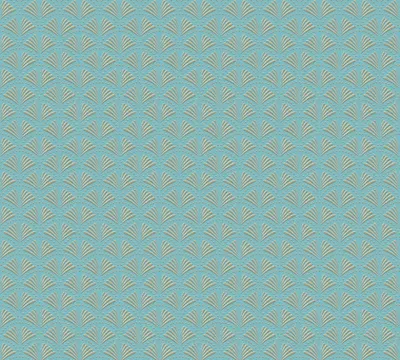 Produktbild von A.S. Création Art Deco Tapete Trendwall 2 Vliestapete blau grün metallic 10,05 m x 0,53 m