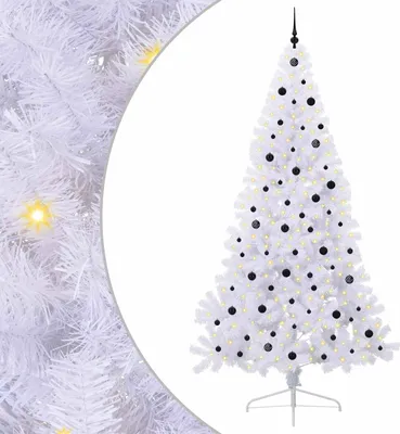 Obrázek produktu pro vidaXL Umělý vánoční stromek bílý 240 cm z PVC a oceli
