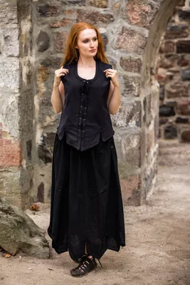 Produktbild von Miederweste mit Stickerei Schwarz "Selma" XXXL