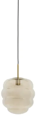 Productafbeelding van Ø 30cm hanglamp Misty met amber glas