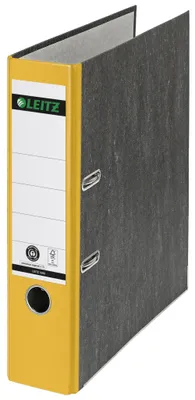 Produktbild von Leitz Plastic Lever Arch File A4 80mm 180°, A4, Karton, Gelb, 600 Blätter, 8 cm, 81 mm