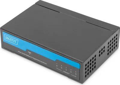 Immagine prodotto di DIGITUS Switch 5-Port  Gigabit  Unmanaged Metallgehäuse schw