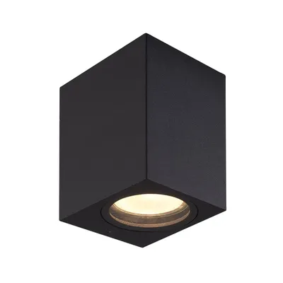 Produktbild von Prios Außenwandleuchte Tetje, schwarz, eckig, 10 cm