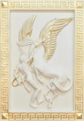 Produktbild von Pegasus Wandrelief Antik Stil Relief Wand Gemälde Antike Handarbeit Bild Pferd