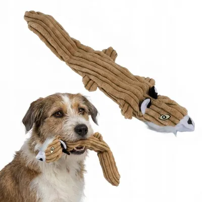 Produktbild von Happet Plüschfuchs Hundespielzeug weich robust 42cm
