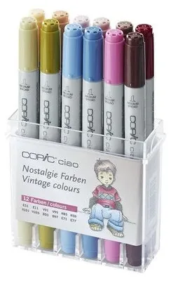 Zdjęcie produktu dla Markery COPIC Ciao Vintage Colours / 12 szt.