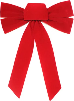 Produktbild von Große, wiederverwendbare rote Stoffschleife für Weihnachten, DIY-Weihnachtsbaum-Geschenkbox, Kranzdekoration, Festtags-Schleife, Partyzubehör