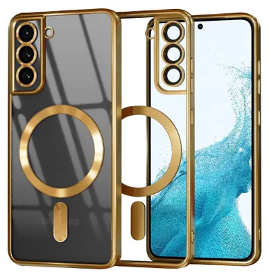 Obrázok produktu pre Techsuit Luxury Crystal MagSafe – puzdro na Samsung Galaxy S22 5G – zlatý