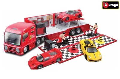 Image de BBurago - 15631202 Ferrari Race & Play transporteur de voitures