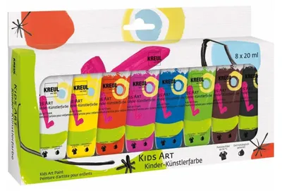 Zdjęcie produktu dla Kreul Kids Art Artists' Set Zestaw farb gwaszowych 8 x 20 ml