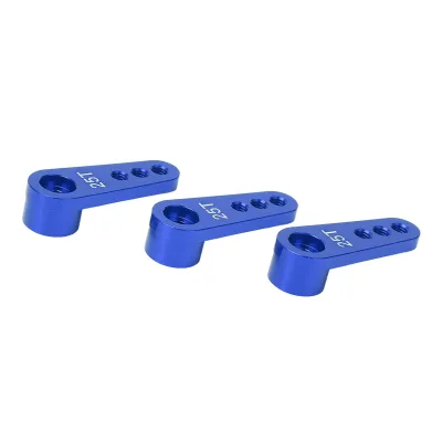 Productafbeelding van 3 stuks RC aluminium 25T servohefboom, metalen stuurarm voor 1/8 1/10 RC-auto, upgrade onderdelen, blauw