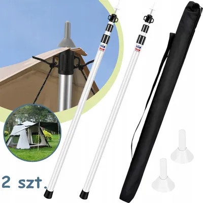 Zdjęcie produktu dla Słupki Do Plandeki Teleskopowy Zestaw 2 Sztuki, Regulowany, 90 Cm-230 Cm