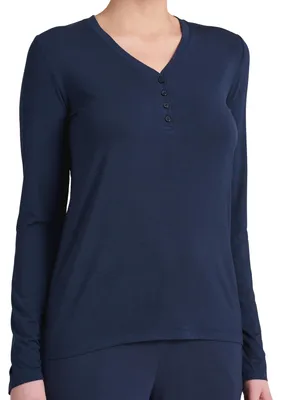 Produktbild von Schiesser Schlafshirt mit Knopfleiste Langarm