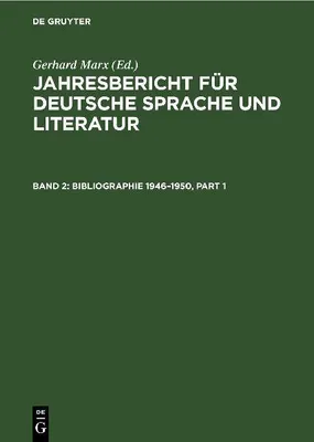Produktbild von Bibliographie 1946-1950