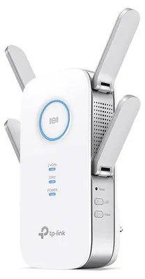 Produktbild von TP-Link RE500, Netzwerksender, 1900 Mbit/s, 10,100,1000 Mbit/s, Extern, 10/100/1000Base-T(X), IEEE 802.11a, IEEE 802.11ac, IEEE 802.11b, IEEE 802.11g, IEEE 802.11n, IEEE 802.3, IEEE 802.3ab,...