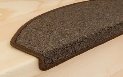 Produktbild von Stufenmatten Ariston Halbrund 65x24cm Trittfläche Kaffeebraun 16 Stück