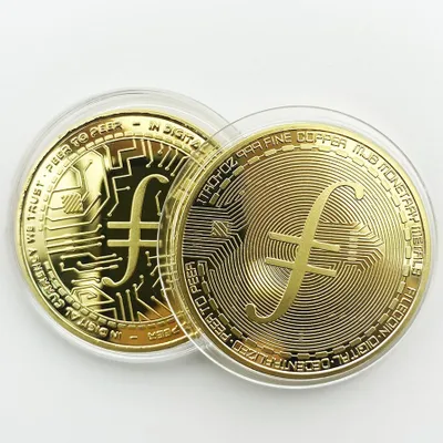 Obrázok produktu pre Minca Filecoin - Zlatá dekorácia pre nadšencov KP13430