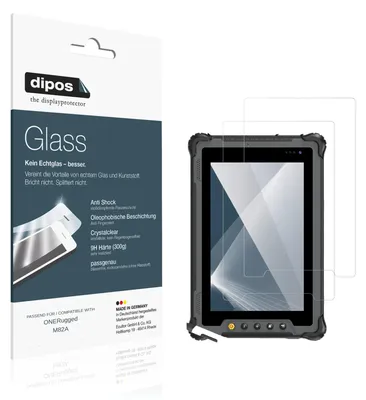 Produktbild von 2x Schutzfolie für ONERugged M82A - Anti-Shock 9H Folie dipos Glass Kunststoffglas