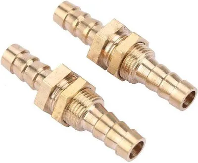 Immagine prodotto di Raccordo per tubi in ottone a 2 pezzi, adattatore per tubo flessibile da 8 mm