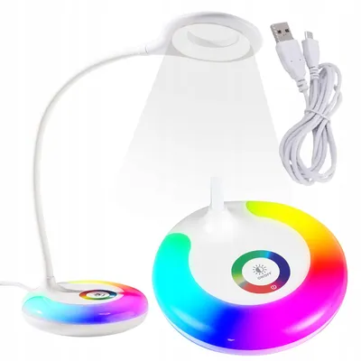Image de Verk Group Lampe de Bureau LED Tactile RGB USB Flexible