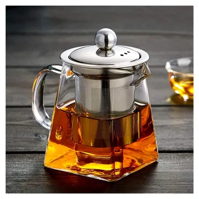Produktbild von Teekanne aus Glas mit 350 ml und abnehmbarem Edelstahlfilter
