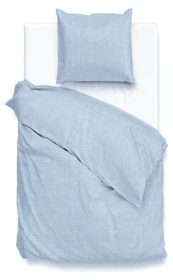 Produktbild von Zohome Lino Bettbezug - 155x220 cm + 1 Kissenbezug 80/80 cm – 100% Baumwolle – Hochwertige Bettwäsche mit motiv – Weich - Atmungsaktiv und Hautfreundlich – inkl. 80x80 cm Kissenbezug – Blau