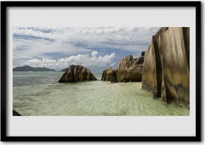 Produktbild von Bild 100x70 MDF-Rahmen Wandkunst Rock Landschaft