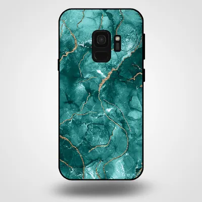 Produktbild von Smartphonica Telefon Fall für Samsung Galaxy S9 mit Marmor Druck - TPU zurück Abdeckung Fall Marmor Design - Gold Grün