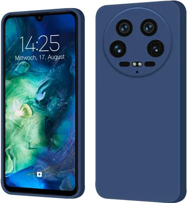 Produktbild von Hülle für Xiaomi 14 Ultra Case Cover Bumper Silikon Softgrip Schutzhülle Farbe: Blau