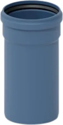 Produktbild von POLOPLAST Rohr, POLO-KAL NG, mit Steckmuffe, DN160, PP-MD, blau, Stange mit 250mm, 1 Stk.