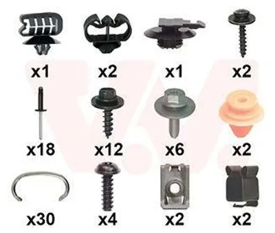 Produktbild von VAN WEZEL Montagesatz Stoßfänger 4368794 Vorne für RENAULT Twingo III Schrägheck (BCM)