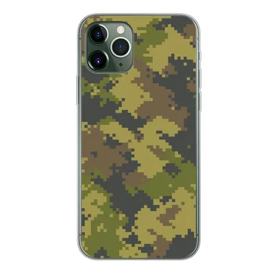 Produktbild von MuchoWow® Handyhülle Schutzhülle Hülle für iPhone 11 Pro Illustriertes Tarnmuster von Pixeln Silikon Softcase Handy Hülle - Handy