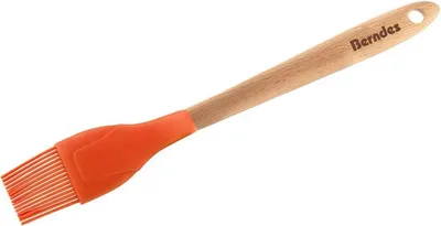Image de Pinceau à pâtisserie et de cuisine en bois et silicone