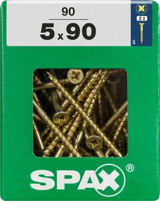 Produktbild von Spax Universalschrauben 5.0 x 90 mm PZ 2 - 90 Stk.