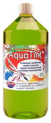 Image de Collall peinture à l'eau Ecoline vert clair 1000ml - peinture créative pour enfants