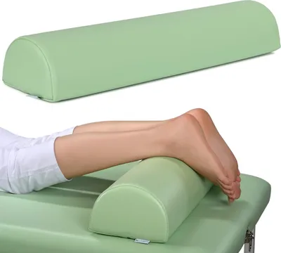 Produktbild von Habys Lagerungsrolle Halbrund, Nackenrolle, Knierolle Lagerungsrolle, Lagerungskissen für Massage und Therapie Kniehalbrolle, 60x15x10 cm, Grün