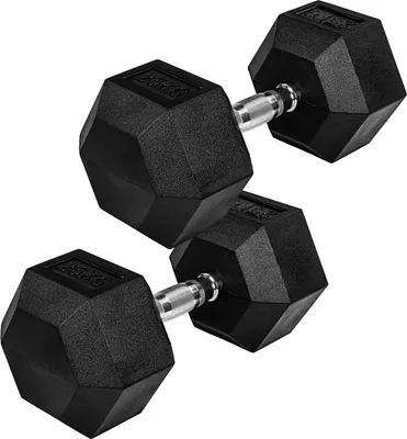Produktbild von MOVIT Hexagon Kurzhanteln 2er Set 25kg, Hantel Hanteln Kurzhantelset