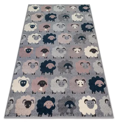 Produktbild von Teppich HEOS 78468 grau / blau SCHAFE beige 190x270 cm