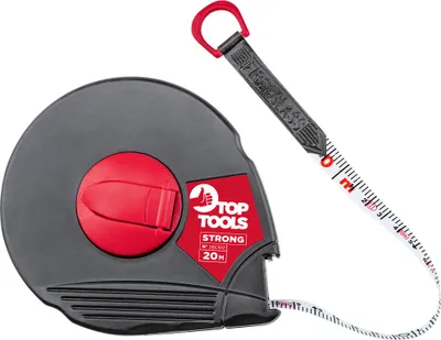 Produktbild von TOP TOOLS Rollbandmaß 20 m Kapselmaßband Maßband Band Glasfaser fibreglass Haken
