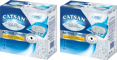 Produktbild von Catsan Katzenstreu Active Fresh, 2 Packungen (2 x 8 l)