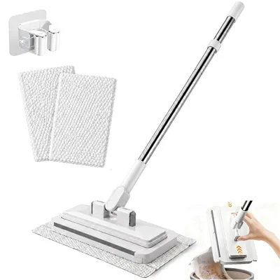 Productafbeelding van Dweilmop vloerreiniger, microvezel mop met drukspansysteem