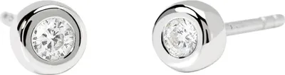 Produktbild von Mabina Ohrstecker Silber 925 Labor Diamant 563906