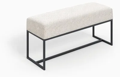 Produktbild von Gepolsterte Sitzbank 80 cm – Metallgestell, Stoff