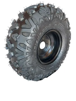 Produktbild von Quadreifen Ersatzreifen Kinderquad ATV Komplettrad 19x7-8 3-Loch Felge vorne