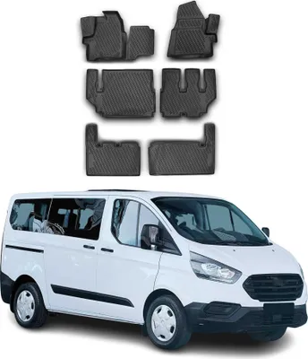 Image de OMAC Tapis de sol pour Ford Tourneo Custom mk1 2012-2017 9Places Pre-FL TPE 6Pcs